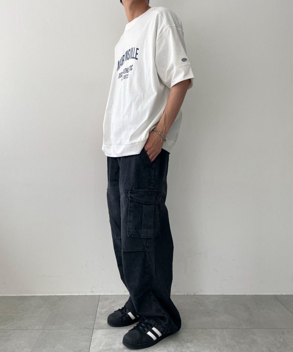 WEGO 【綿100%/MLサイズ展開】DISCUS　ルーズカレッ１００％ 