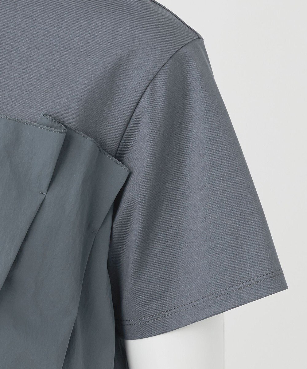 23区 S 【R(アール)】プレミアムコットンジャージー ペプラムレイヤード カットソー 