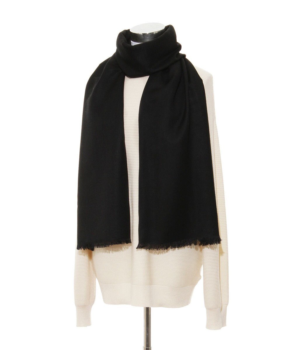 MOONBAT FURLA シルクカシミヤ無地ストール/幅55cm/UV/洗える 