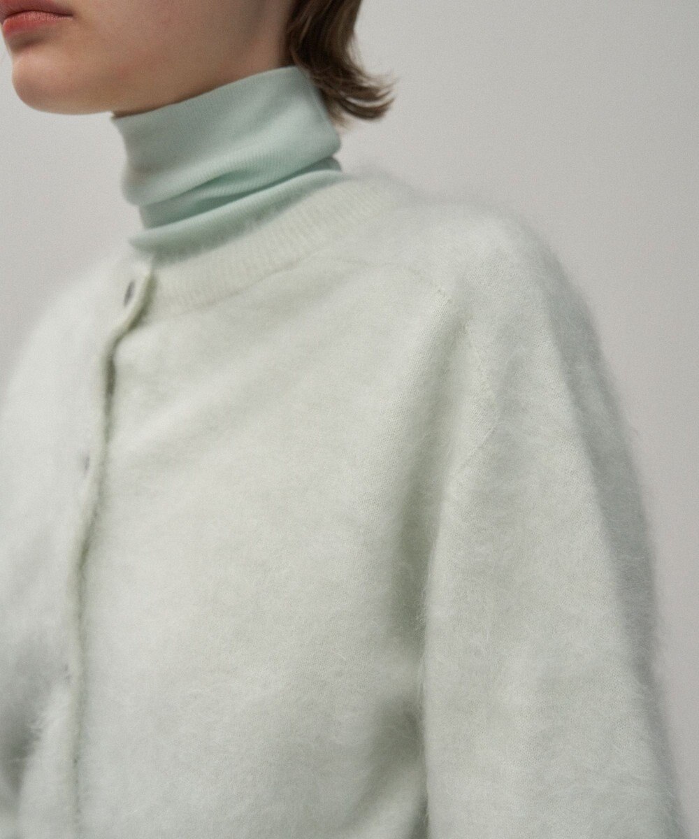 ATON ROYAL CASHMERE FUR | クルーネックカーディガン 