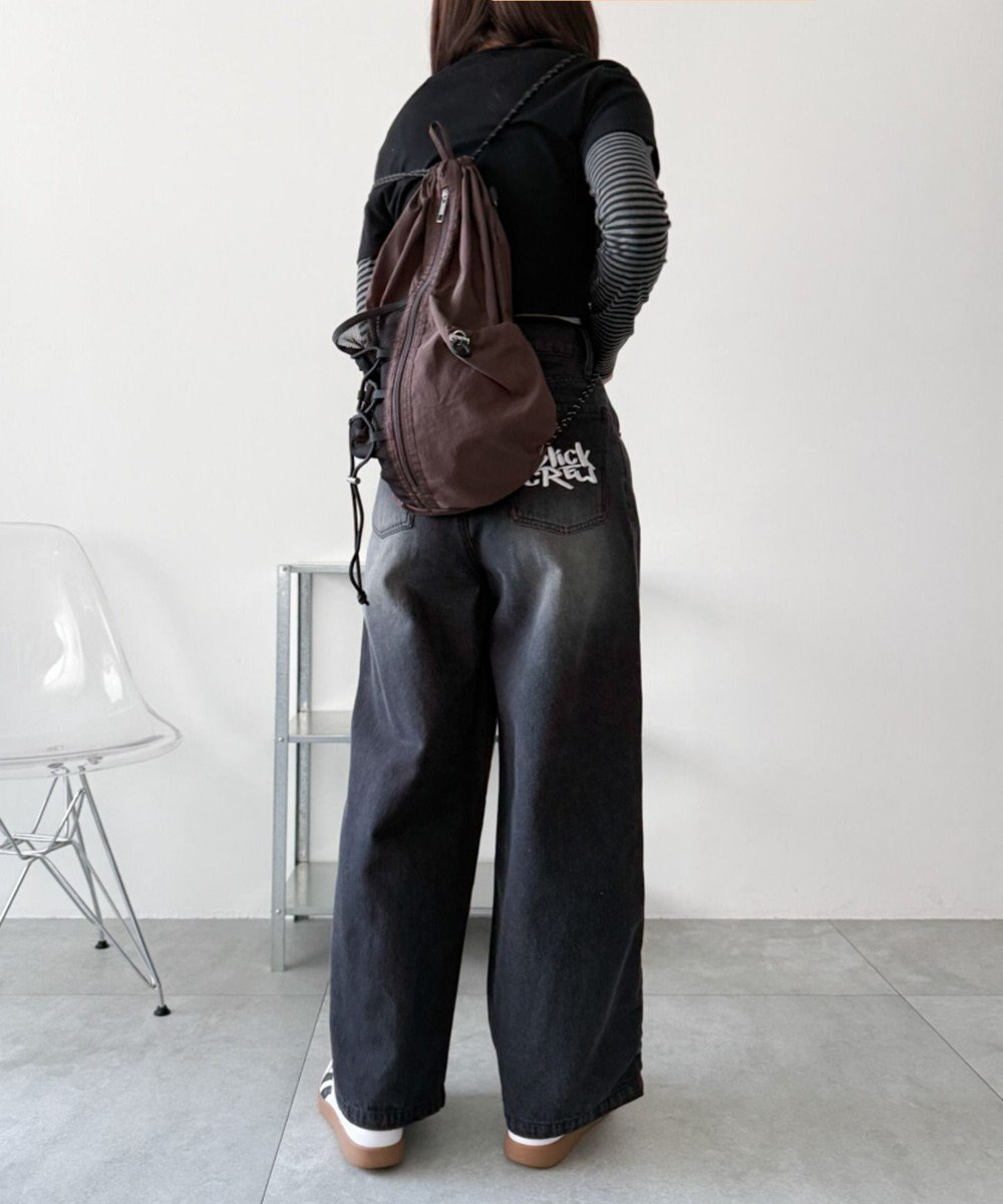 WEGO 【ユニセックス着用ITEM】センターzipナップサック 