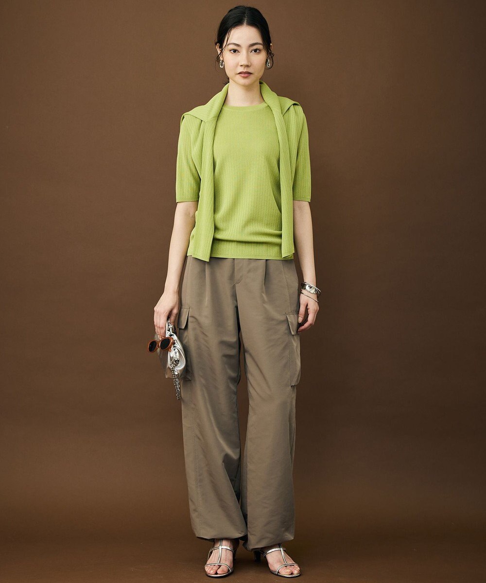 自由区 【カタログ掲載・アンサンブル対応】シアーシルクミックスニット プルオーバー 