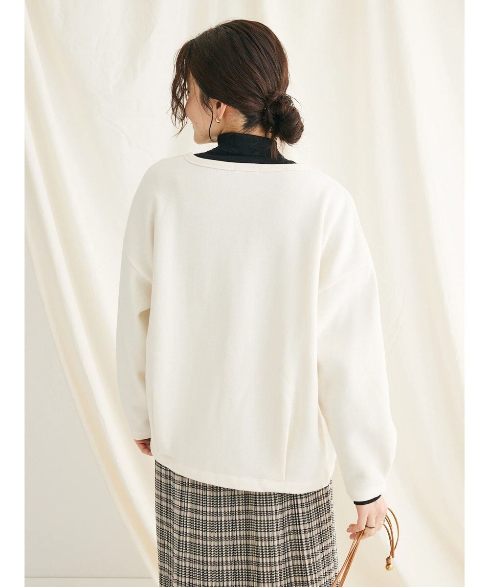 CRAFT STANDARD BOUTIQUE 裏起毛リングドットカーディガン 