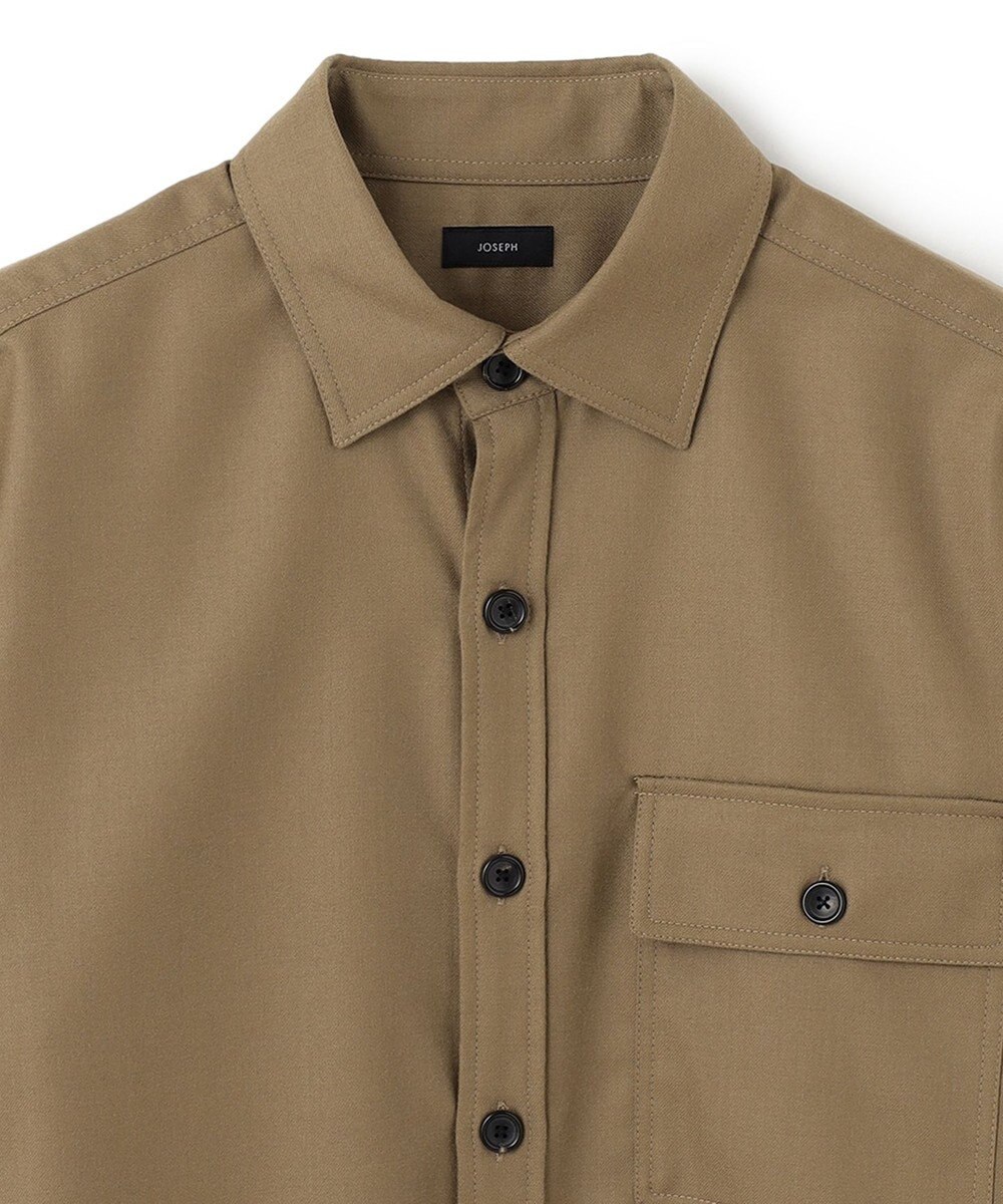JOSEPH HOMME LIGHT COMFORT WOOL SHIRT 
