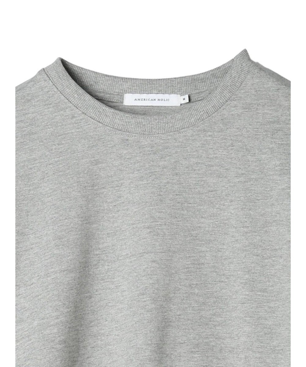 AMERICAN HOLIC 袖異素材ミニ裏毛プルオーバー 