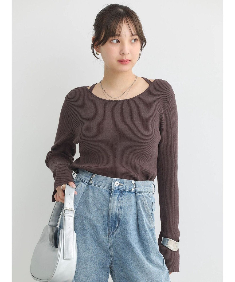 earth music&ecology ホルターネックプルオーバー 