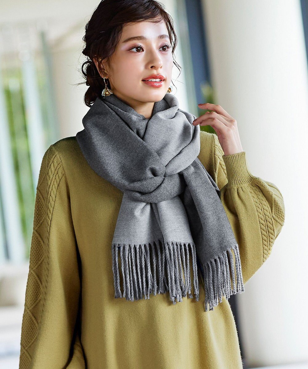 Tiaclasse 【洗える】袖ケーブルニットチュニック 