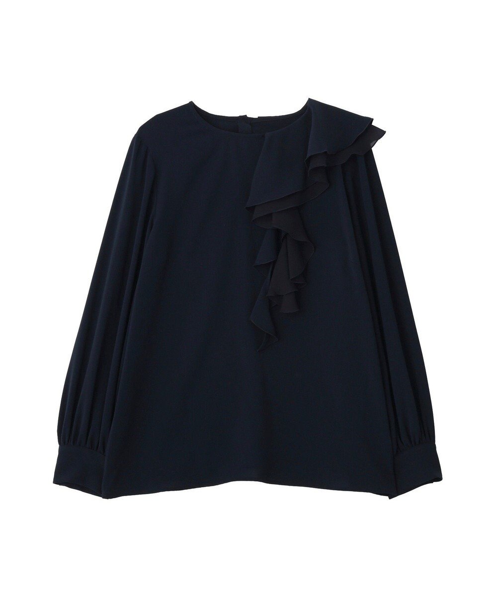 YECCA VECCA アシメラッフルブラウス 