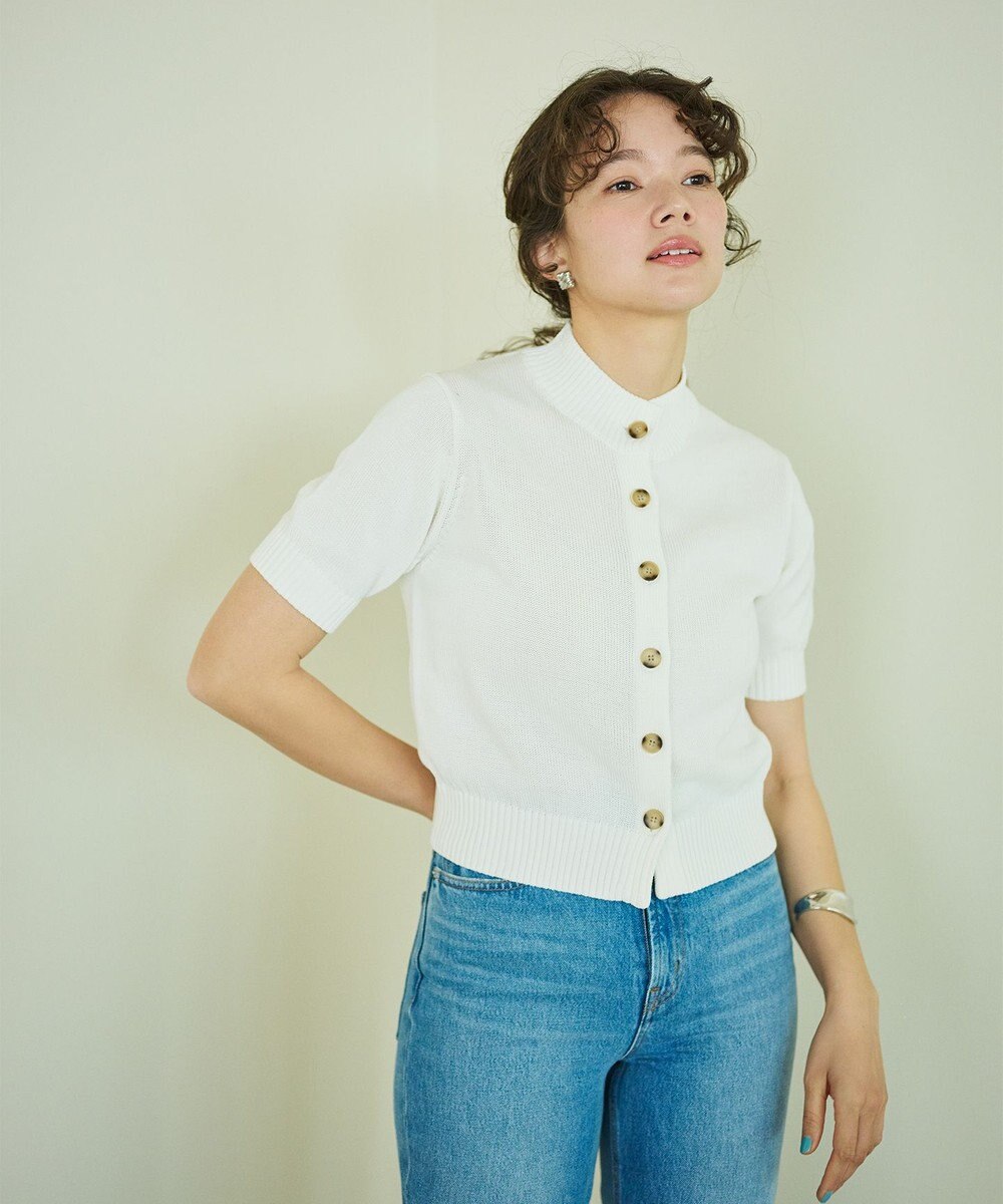 #Newans 〈花乃まりあさんコラボ〉コットンコードカーディガン 