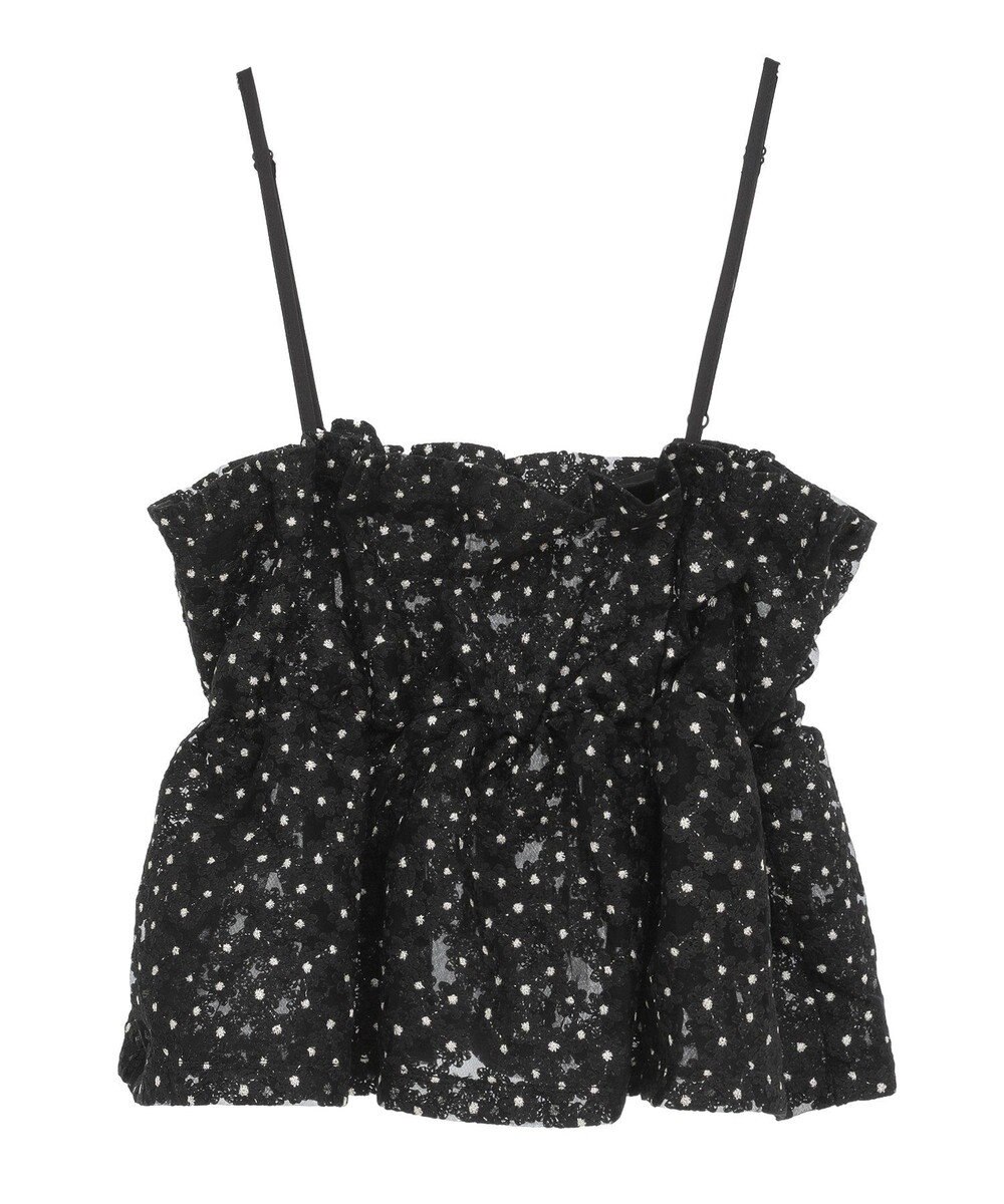 earth music&ecology キラキラフラワー刺繍ビスチェ 