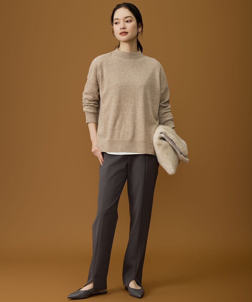 自由区 L 【17号サイズまで展開・SHIHOさん着用】ジョーゼットニット パンツ 