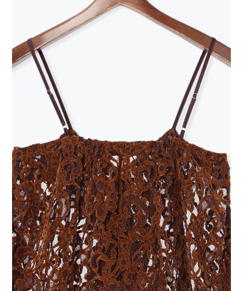 Te chichi ベロアレースキャミソール 