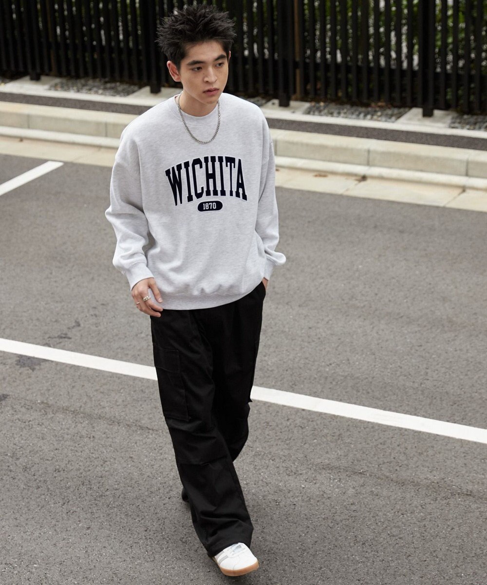 WEGO 【２点SET】アクセ付きグラフィックプルオーバー 