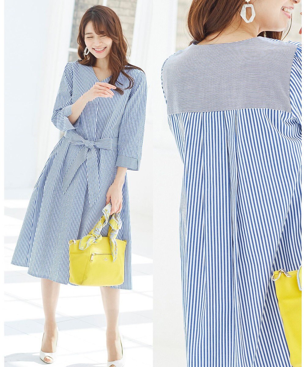 洗える 小顔効果も期待できるランダムストライプワンピース Tiaclasse ファッション通販 公式通販 オンワード クローゼット 洗える 小顔効果も期待できるランダムストライプワンピース Tiaclasse ファッション通販 公式通販 オンワード クローゼット