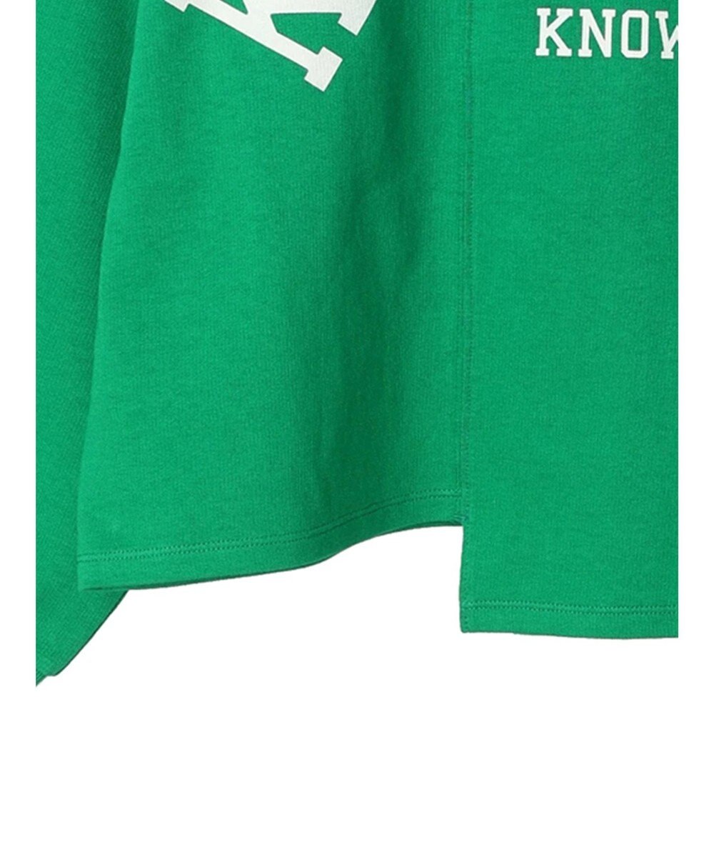 Green Parks コットンＵＳＡミニ裏毛リメイク風プルオーバー 
