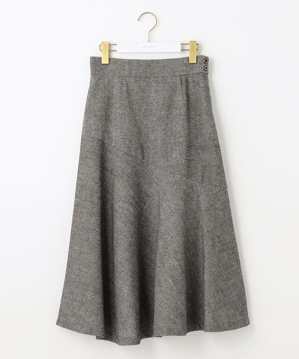 ANY SIS L 【美人百花11月号掲載】アシンメトリーマーメイドフレア スカート 