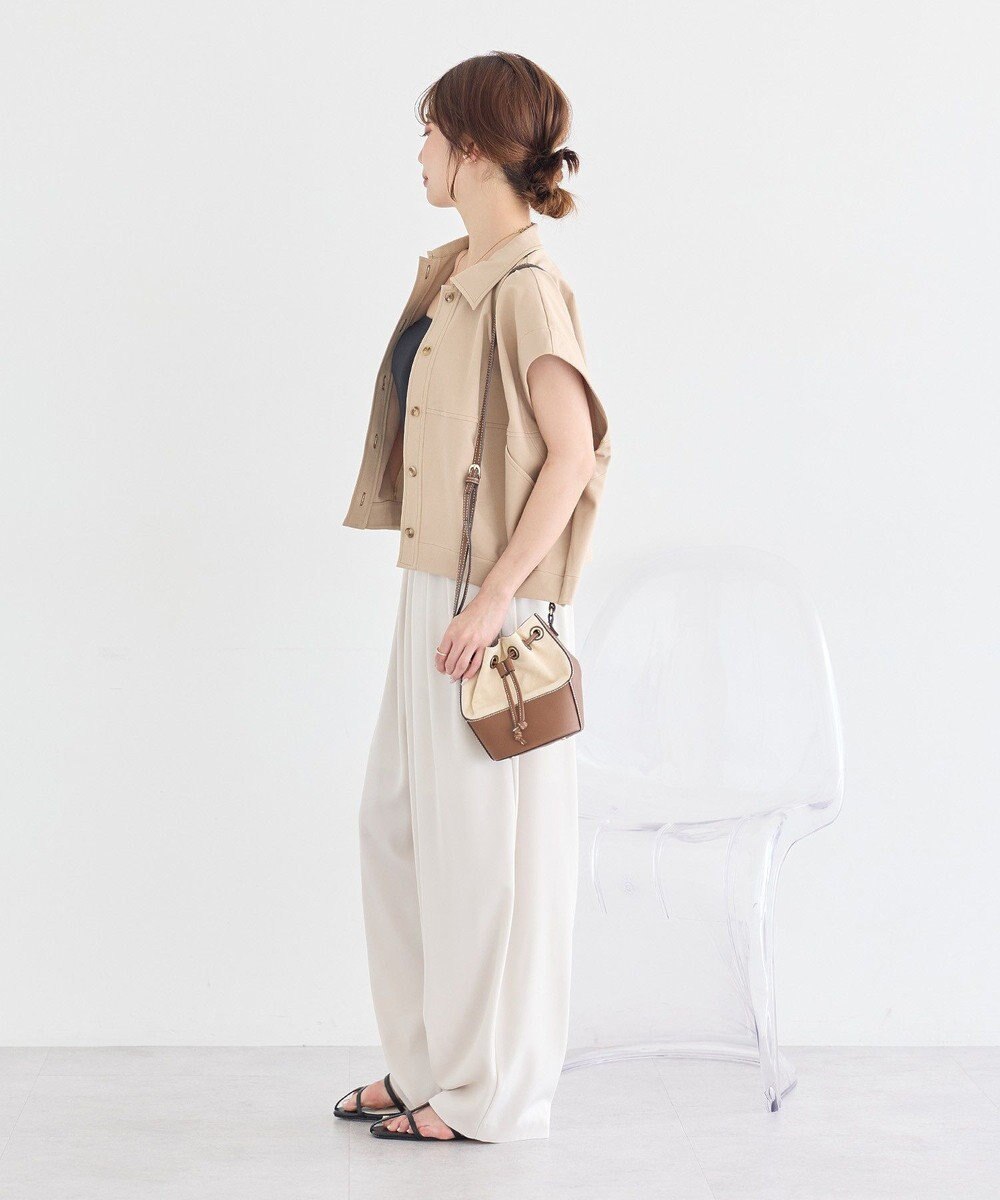 earth music&ecology コクーンフォルムシャツ 