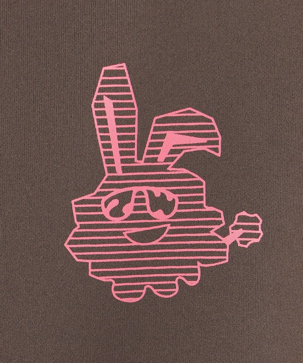 PW CIRCULUS 【吸水速乾 / UV遮蔽率99.5% UVカット / ストレッチ】【WOMEN】ラビットグラフィック ロングスリーブモックT ゴルフウェア レディース 