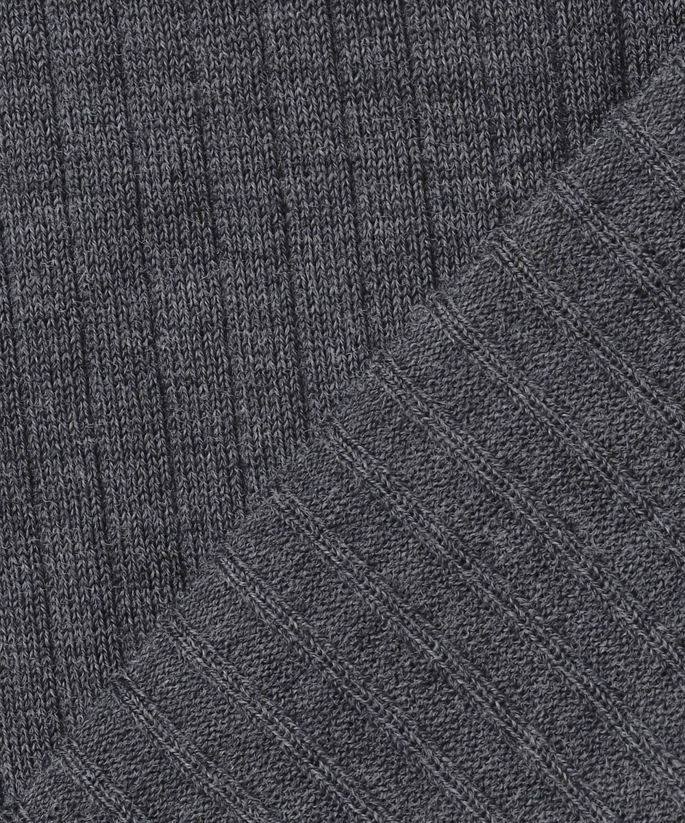 ICB 【洗える】エクストラファインメリノリブ ヘンリーネック プルオーバー 