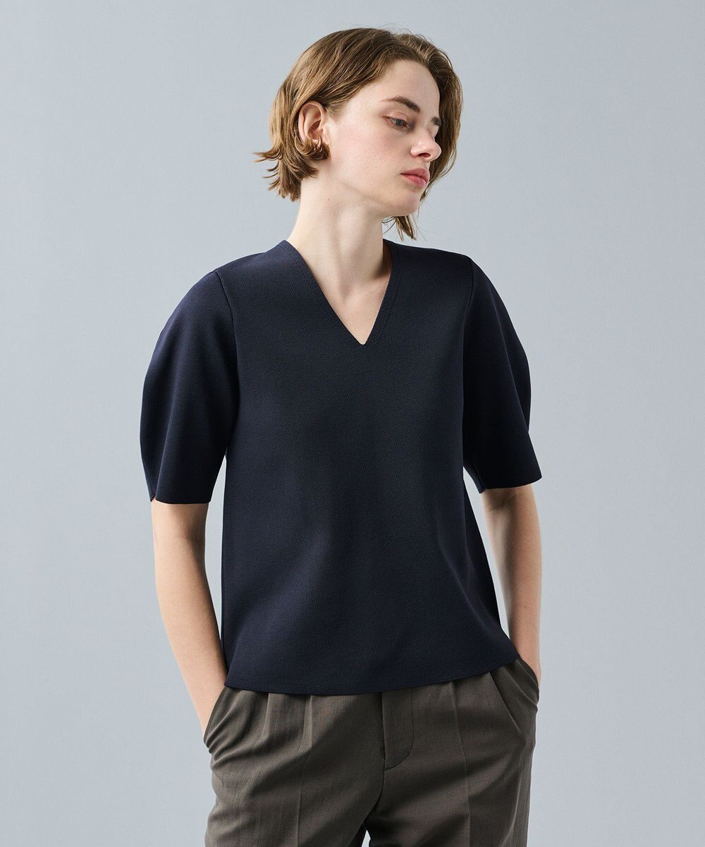 uncrave 【UVカット】サスティナブルUV ボリュームスリーブニット 