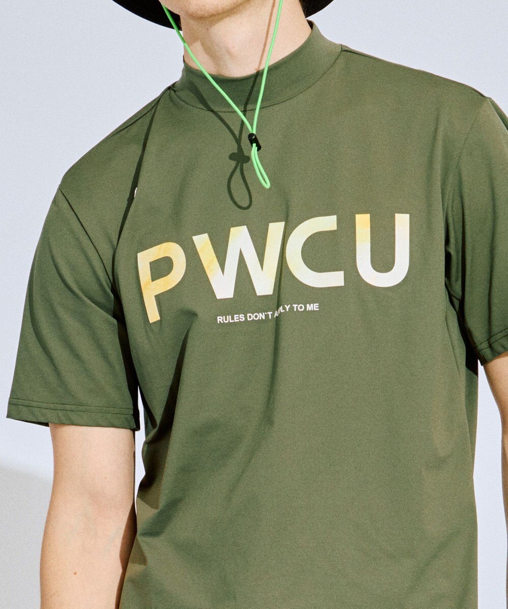 PW CIRCULUS 【吸水速乾 / UV遮蔽率99% UVカット / ストレッチ】【MEN】バックメッシュポケットモックT ゴルフ 