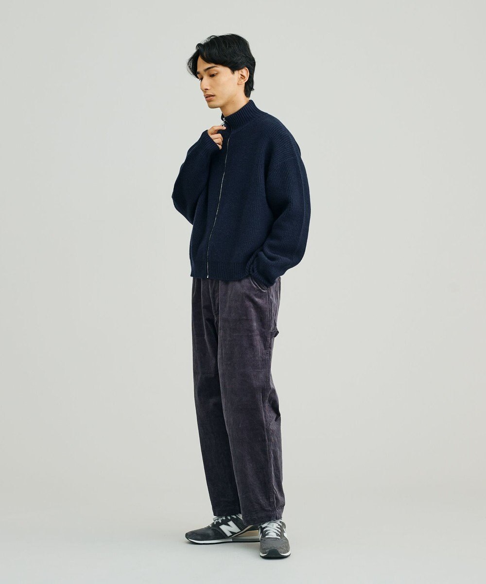 J.PRESS YORK STREET 【UNISEX】ウールカシミヤ ジップアップニット 