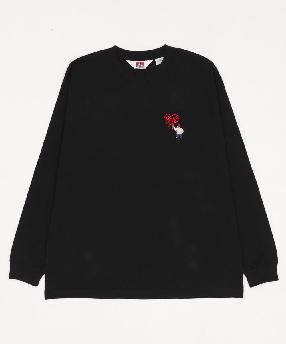 WEGO 【ユニセックス着用ITEM/MLサイズ展開】別注BENDAVISハートワンポイント刺繍T（LS） 