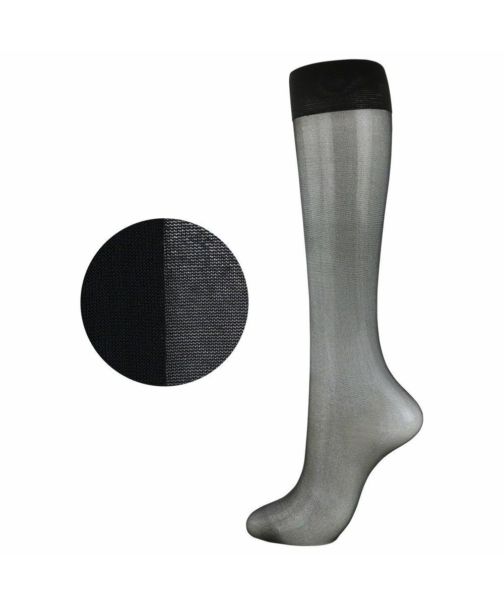 NAIGAI パンストハイソックス ナイガイ concept パンスト素材のハイソックスつま先スルー 巾広ソフト口ゴム 吸汗加工レディス ソックス 靴下 1325003 