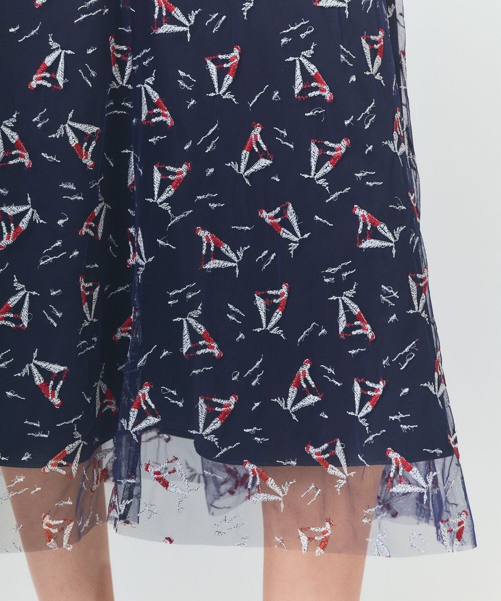 GRACE CONTINENTAL マリンembフレアスカート 