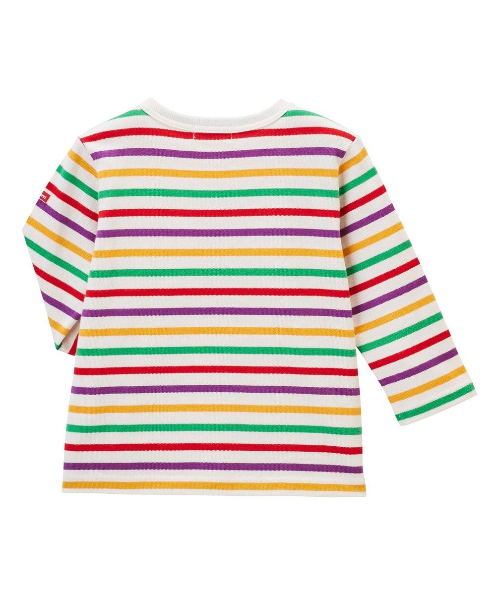MIKI HOUSE HOT BISCUITS 【80-120cm】 ボーダー 長袖Tシャツ 