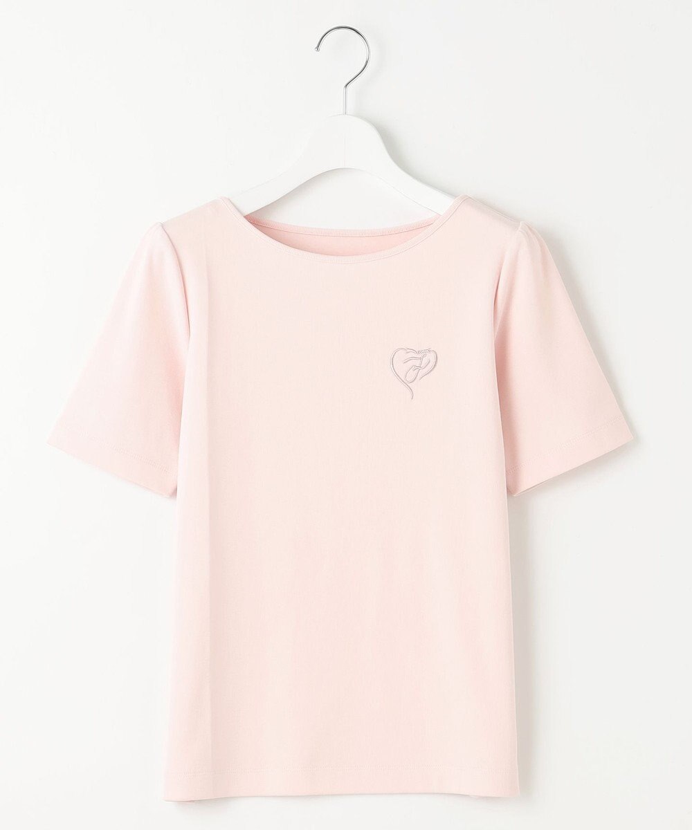 Feroux 【洗える】ワンポイント刺繍Tシャツ 