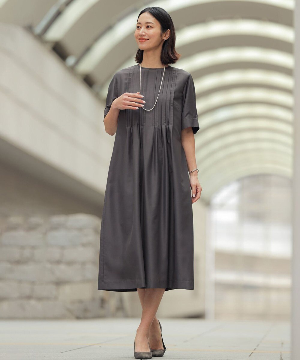 J.PRESS LADIES エアリースパンボイル ワンピース 