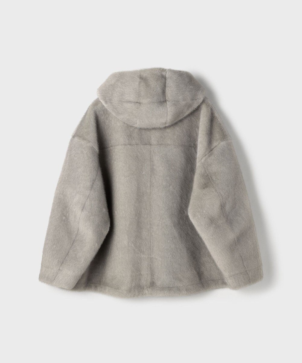 GRACE CONTINENTAL フェイクミンクフードジャケット 