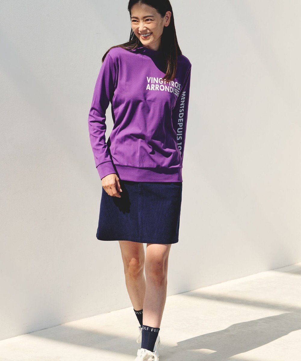 23区GOLF 【WOMEN】【吸水速乾/UVカット】スポーティ モックネックシャツ 