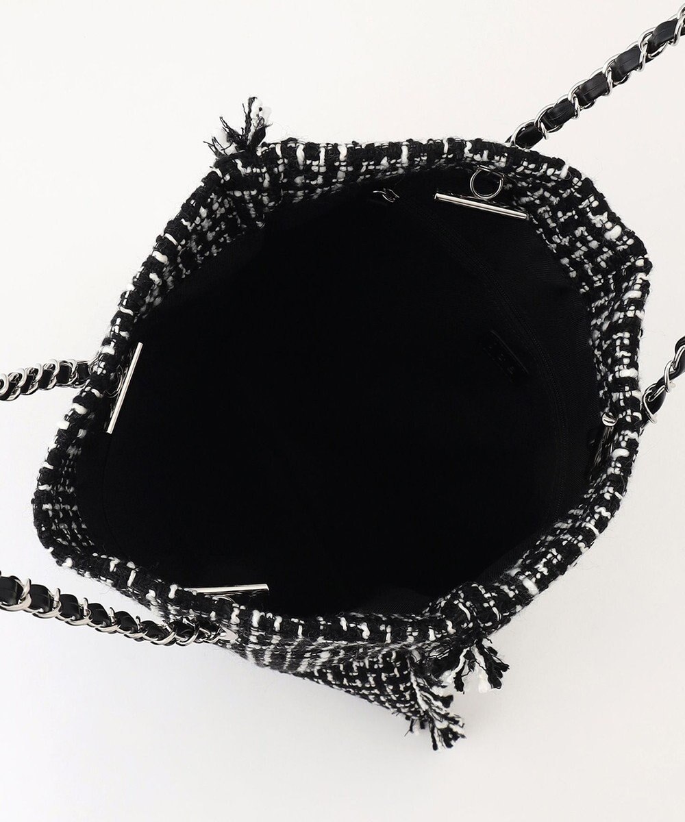 ICB フリンジツイードトート 