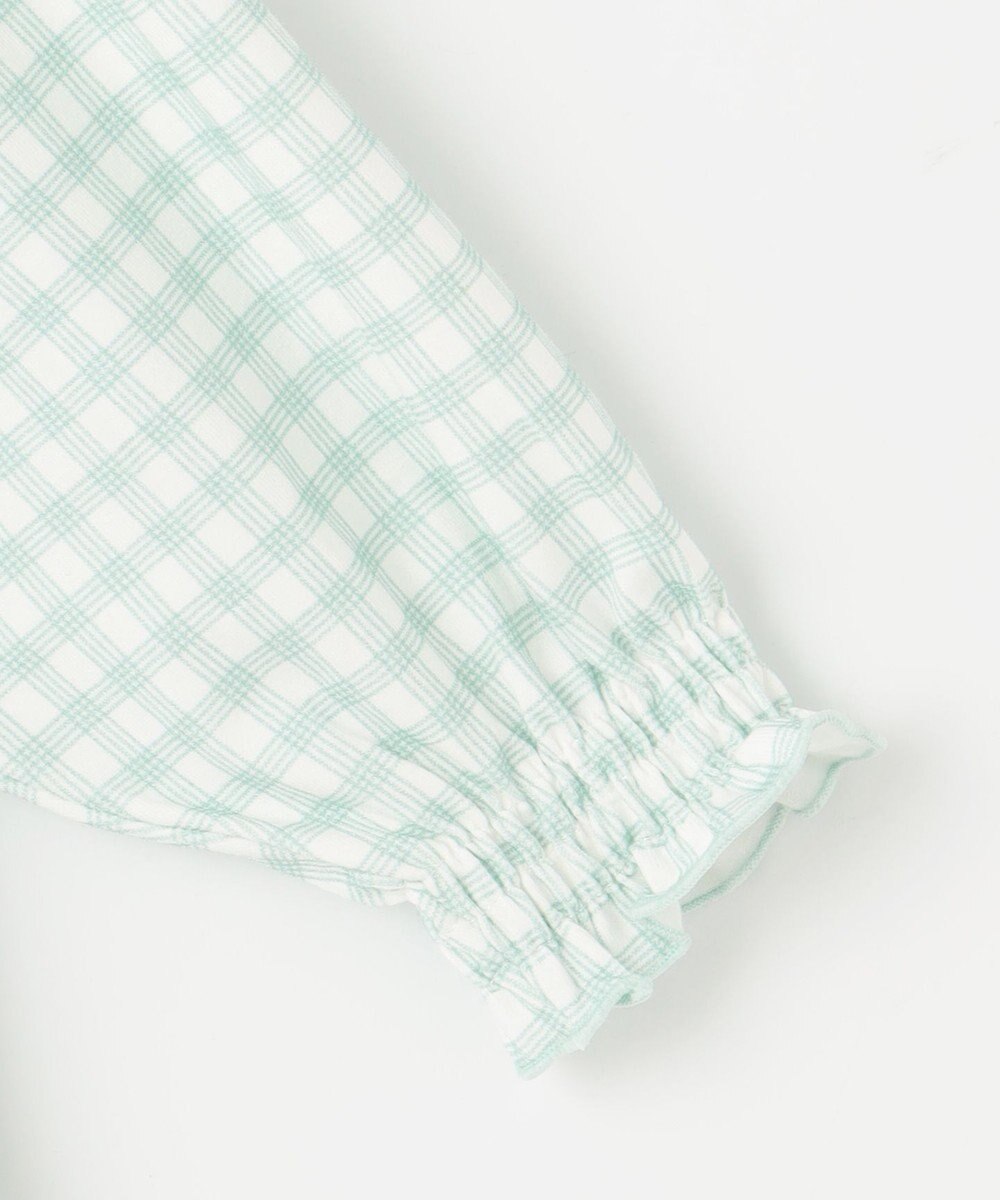 組曲 KIDS 【80-100㎝】シャーリングチェック トップス 