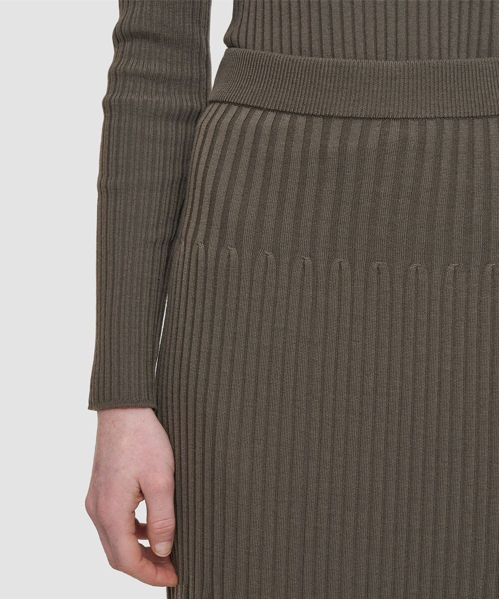 JOSEPH 【洗える】メリノウールリブ　ニットスカート 