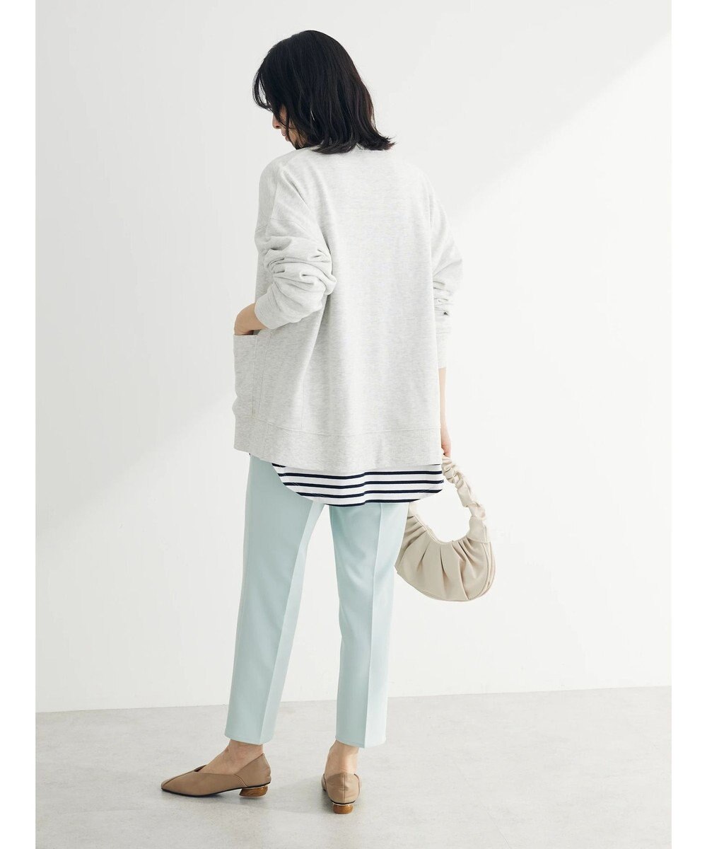 Green Parks ミニ裏毛Ｖネックカーディガン 