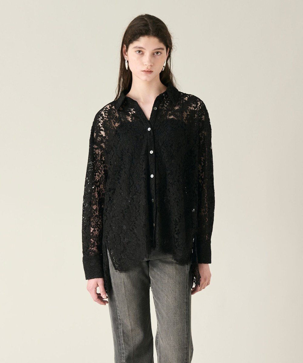 GRACE CONTINENTAL コードレースオーバーシャツ 