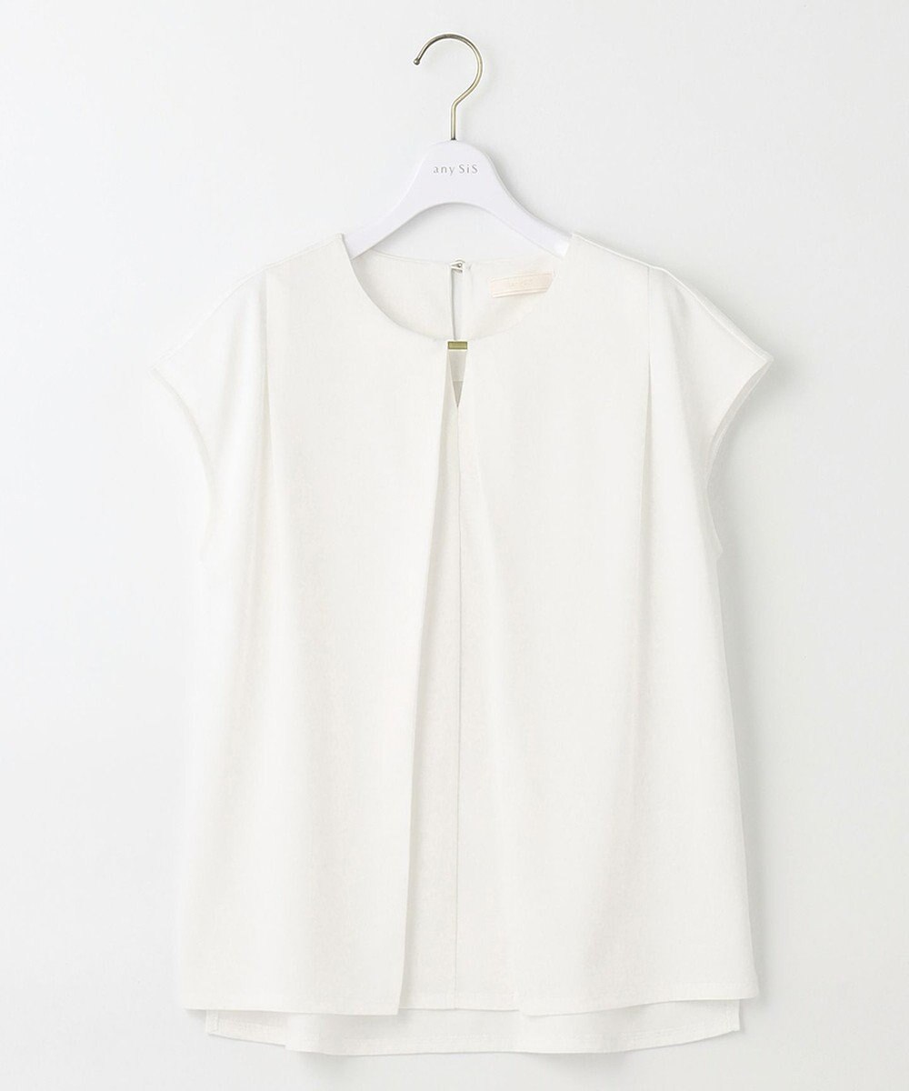 ANY SIS 【吸水速乾・UVケア・接触冷感】コンフォートジャージークリアフレンチスリーブ カットソー 