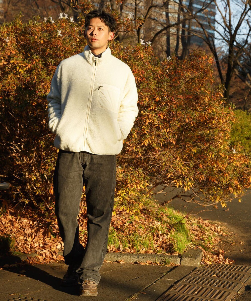 SHARE PARK MENS 【UNISEX】ボアフリースジャケット（L・XLサイズ） 