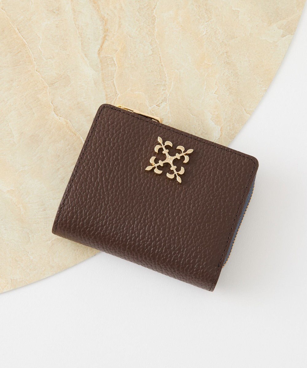 russet ＜お財布人気NO.1＞モノグラムプレートハーフウォレット(SO-376) 