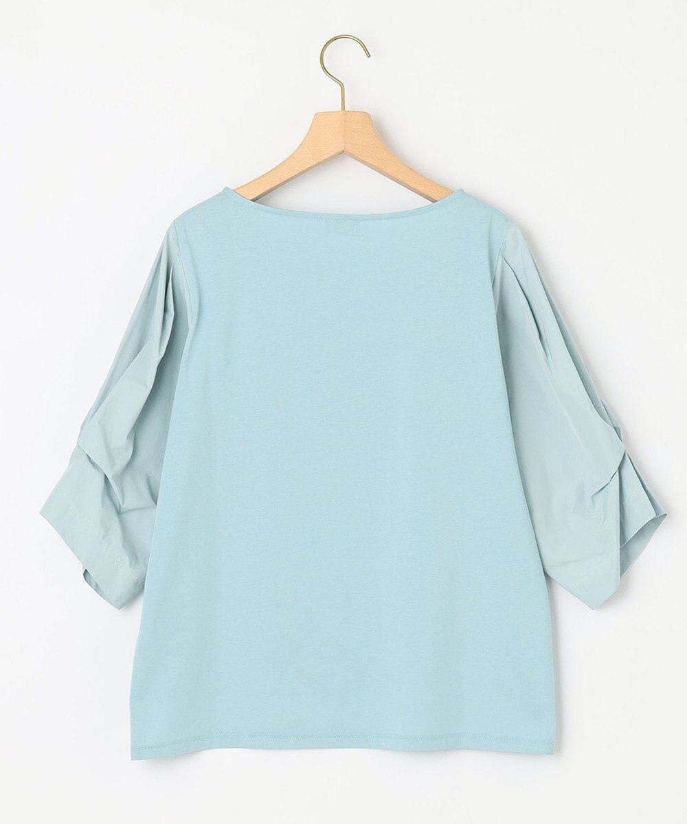 組曲 L 【洗える】プレーティングコンビブロー カットソーブラウス 