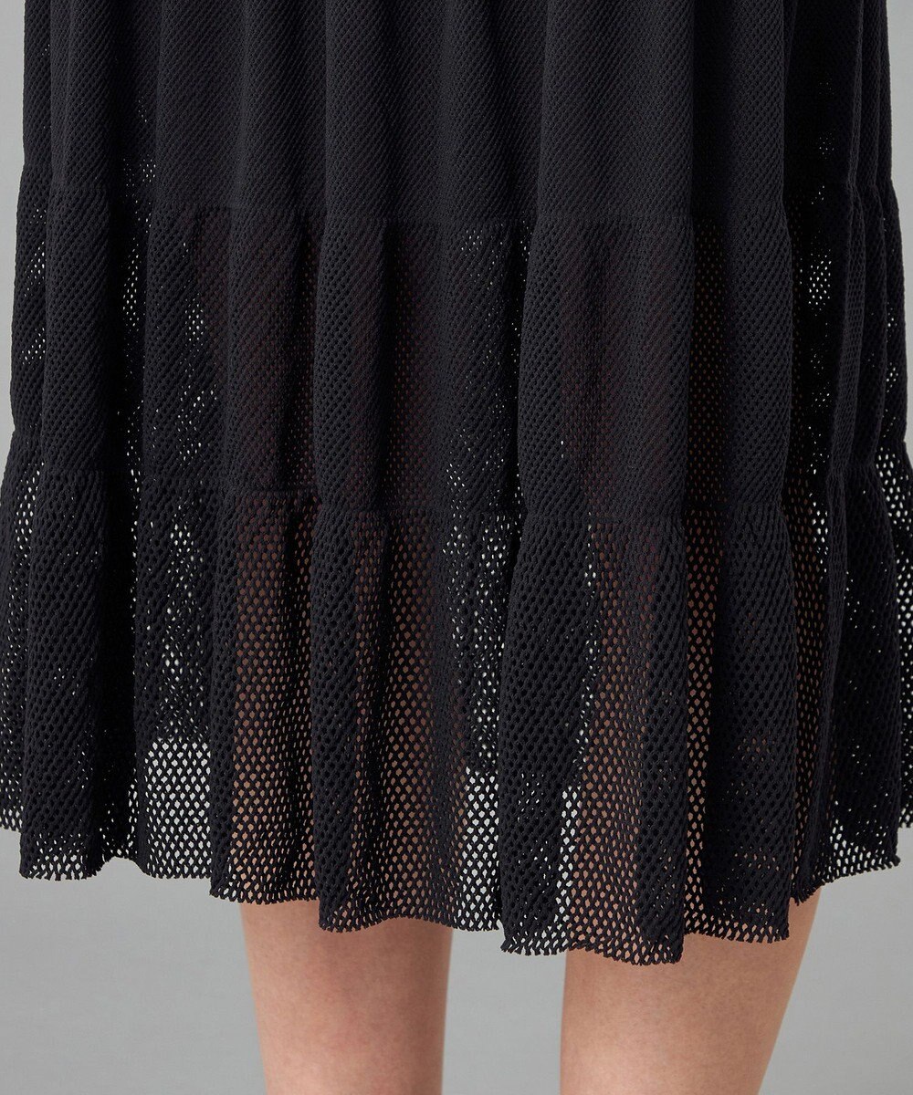 Chacott 【ノーソーイングニット】ティアードニットスカート 