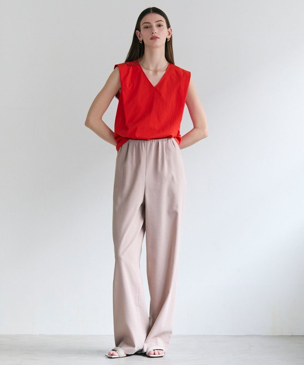 BEIGE， SPINEL / タックギャザー ワイドパンツ 