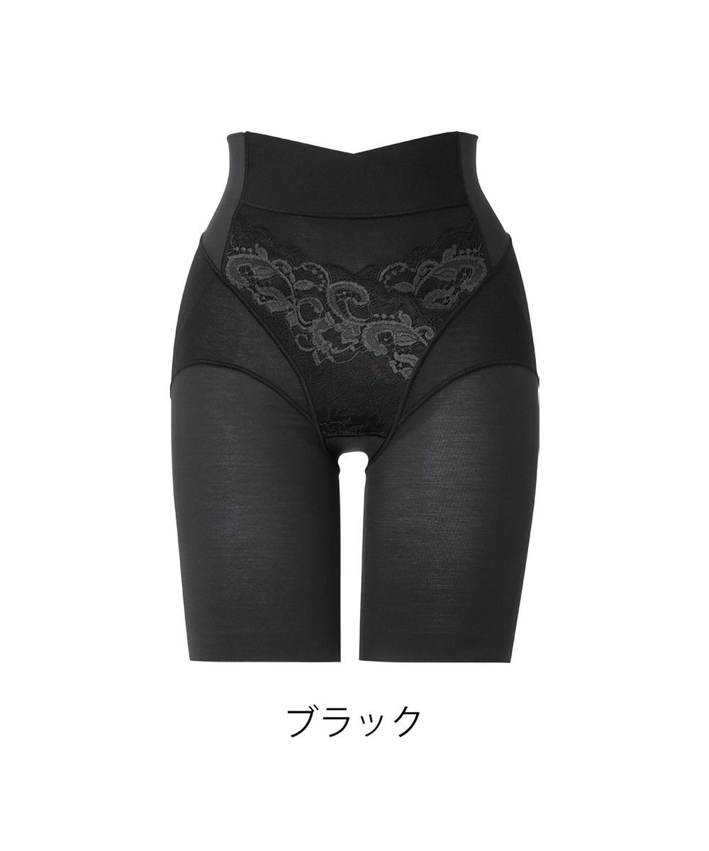 BRADELIS New York 【BRADELIS NewYork peace】綿混フィットレースガードル お尻と太ももの境目をしっかり作る補整ガードル 