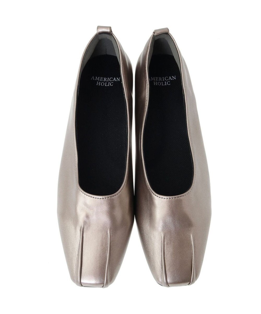 AMERICAN HOLIC 整履きフロントタックパンプス 