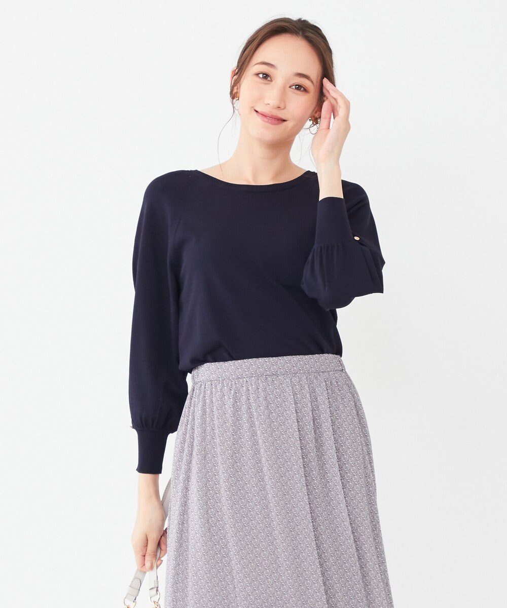 ANY SIS 【洗える】タックポイント ニット 