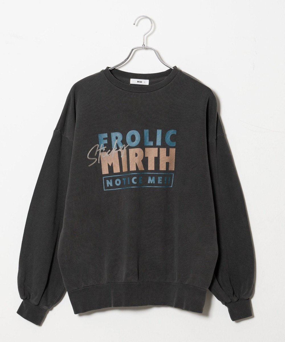 WEGO ヴィンテージライクピグメントスウェット 
