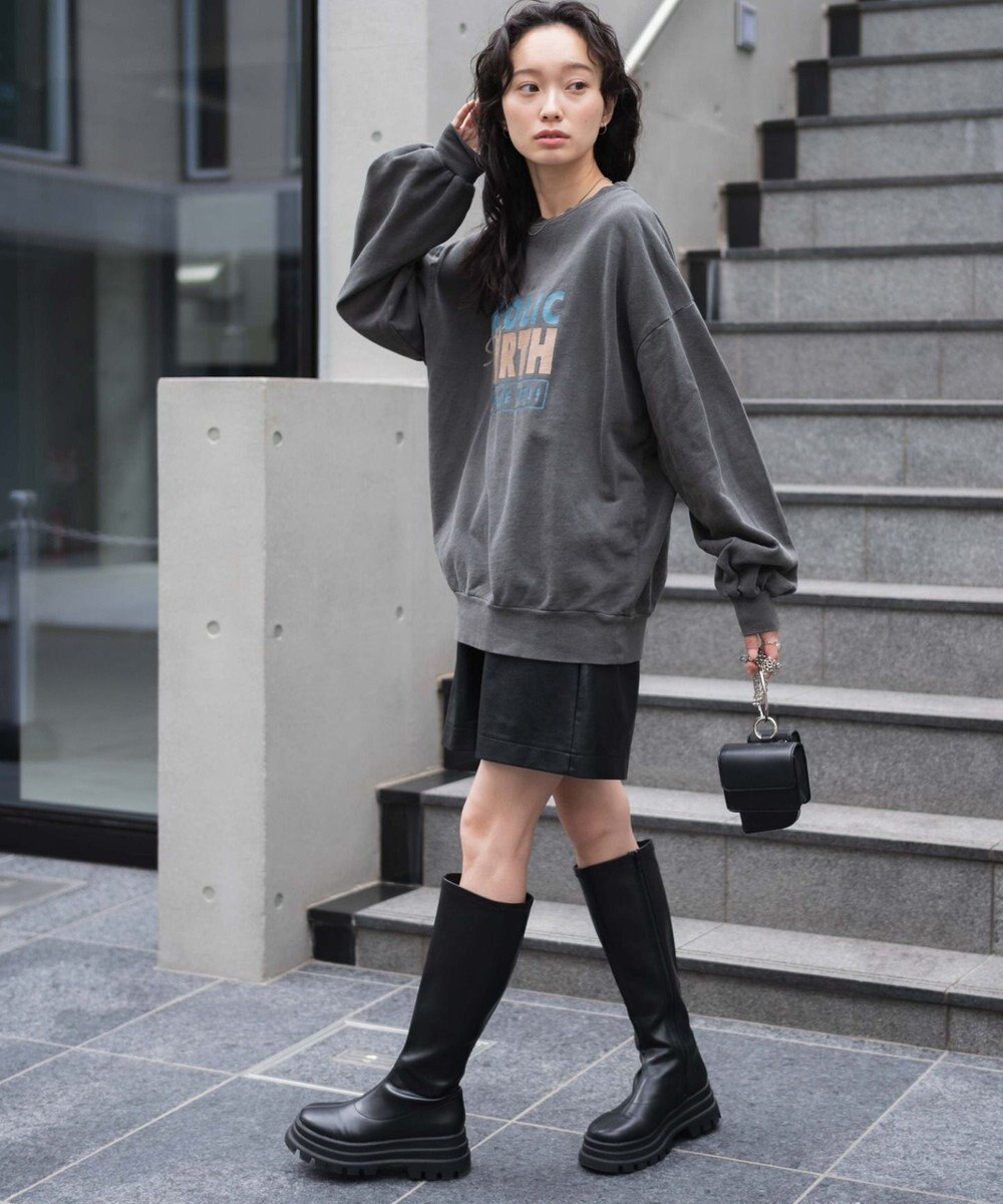 WEGO ヴィンテージライクピグメントスウェット 